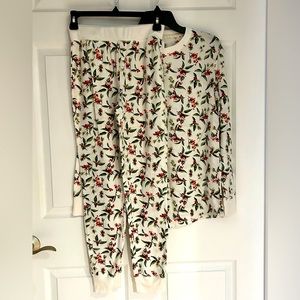 Stars Above from Target long sleeve waffle weave pajamas size small.